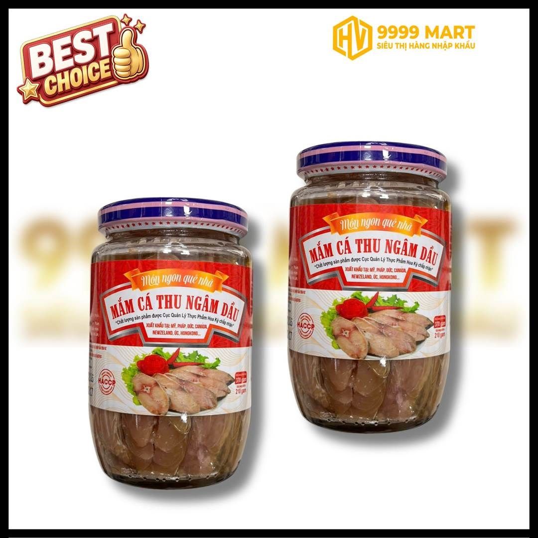  Mắm Cá Thu Ngâm Dầu 370g 