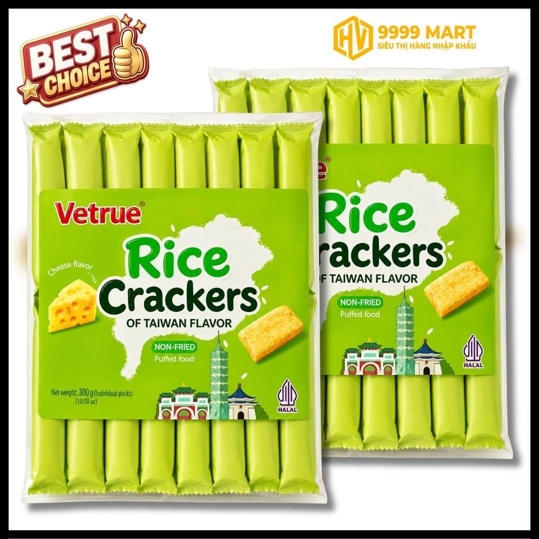  Bánh Gạo Vetrue Vị Phô Mai 300g - Đài Loan 