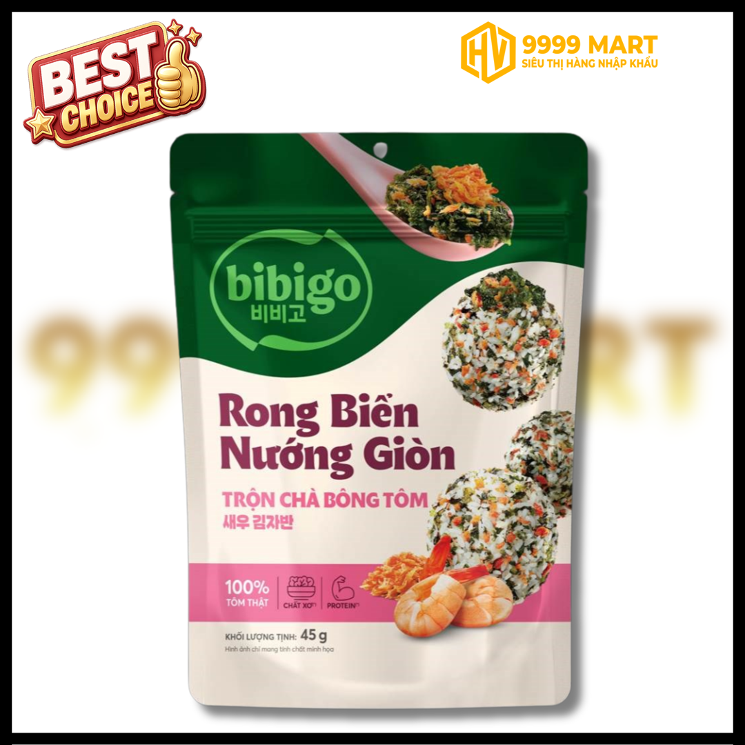 Rong Biển Nướng Giòn Trộn Chà Bông Tôm 45g 