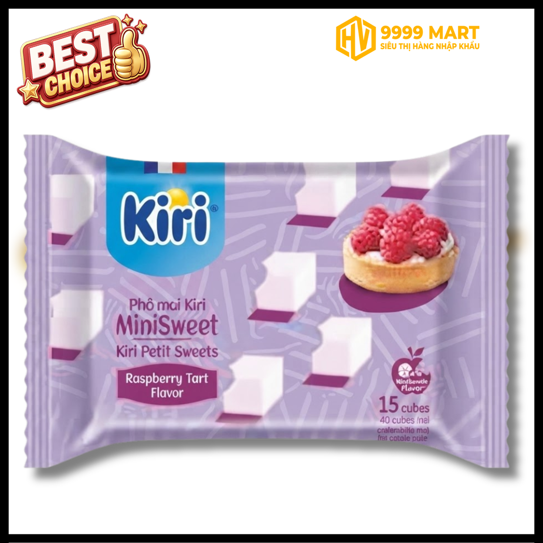  Phô Mai Kiri Mini Sweet Vị Mâm Xôi (78g X15) 