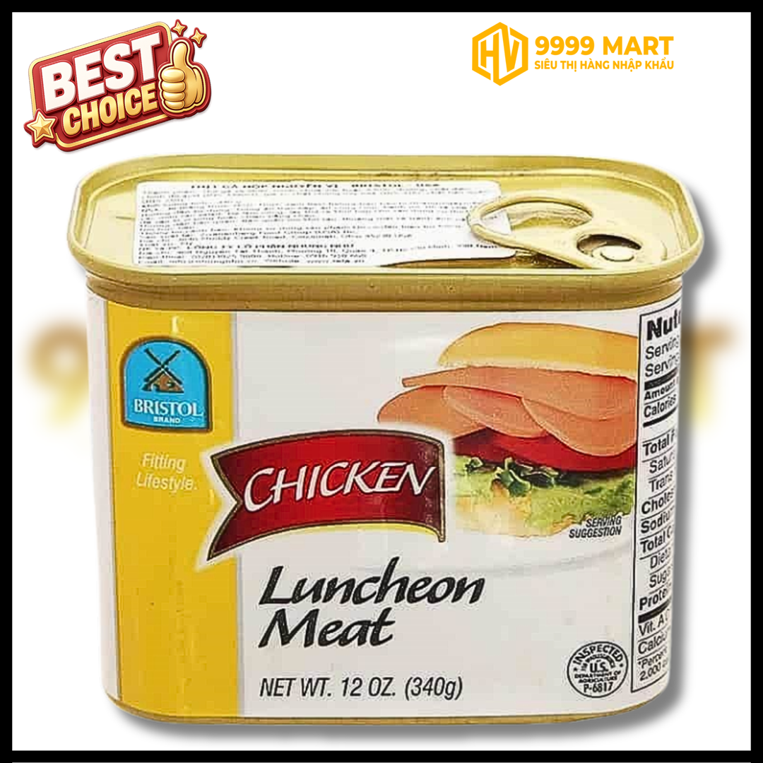  Thịt Gà Nguyên Vị Bristol Chicken Grill 340g 