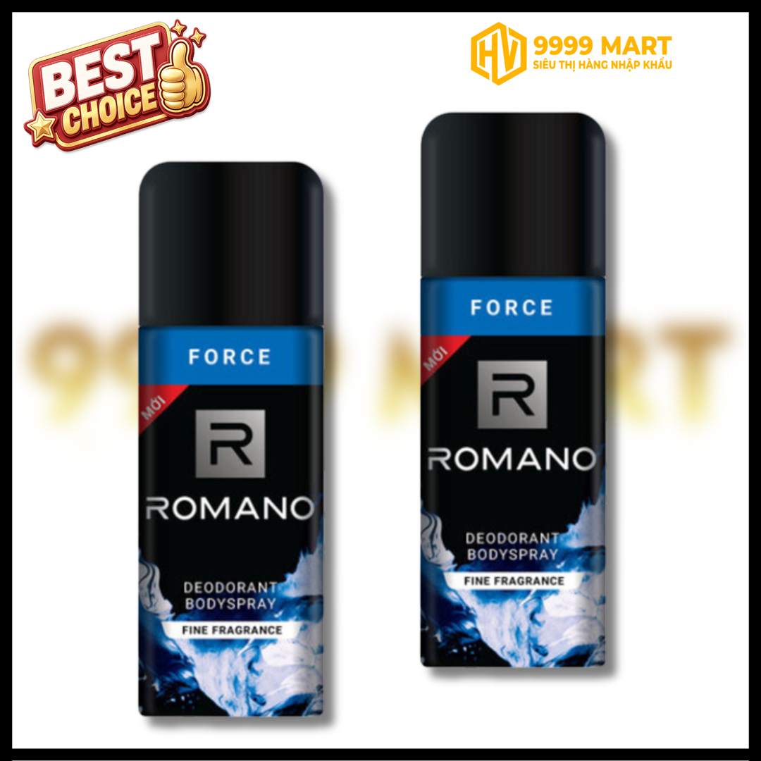  Romano Xịt Khử Mùi Force 150ml Tặng 30% 