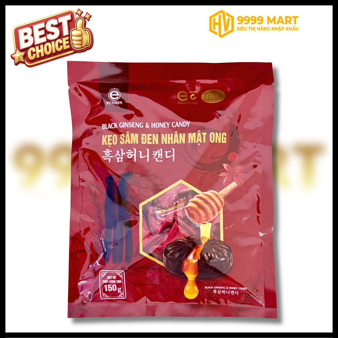  Kẹo Sâm Đen Mật Ong 150g 