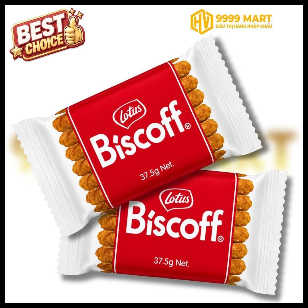  Bánh Quy Biscoff Caramel Quế Lotus 37.5g - Bỉ 