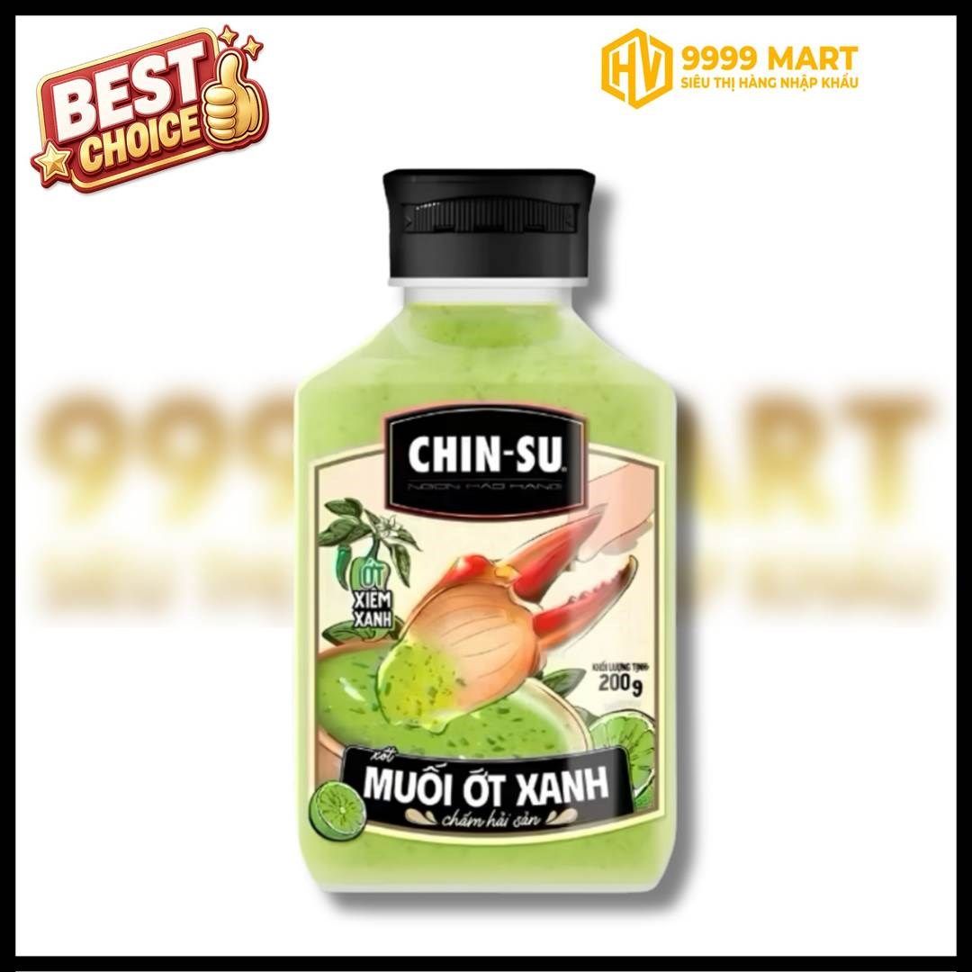  Xốt Muối Ớt Xanh Chin-su 200gr 