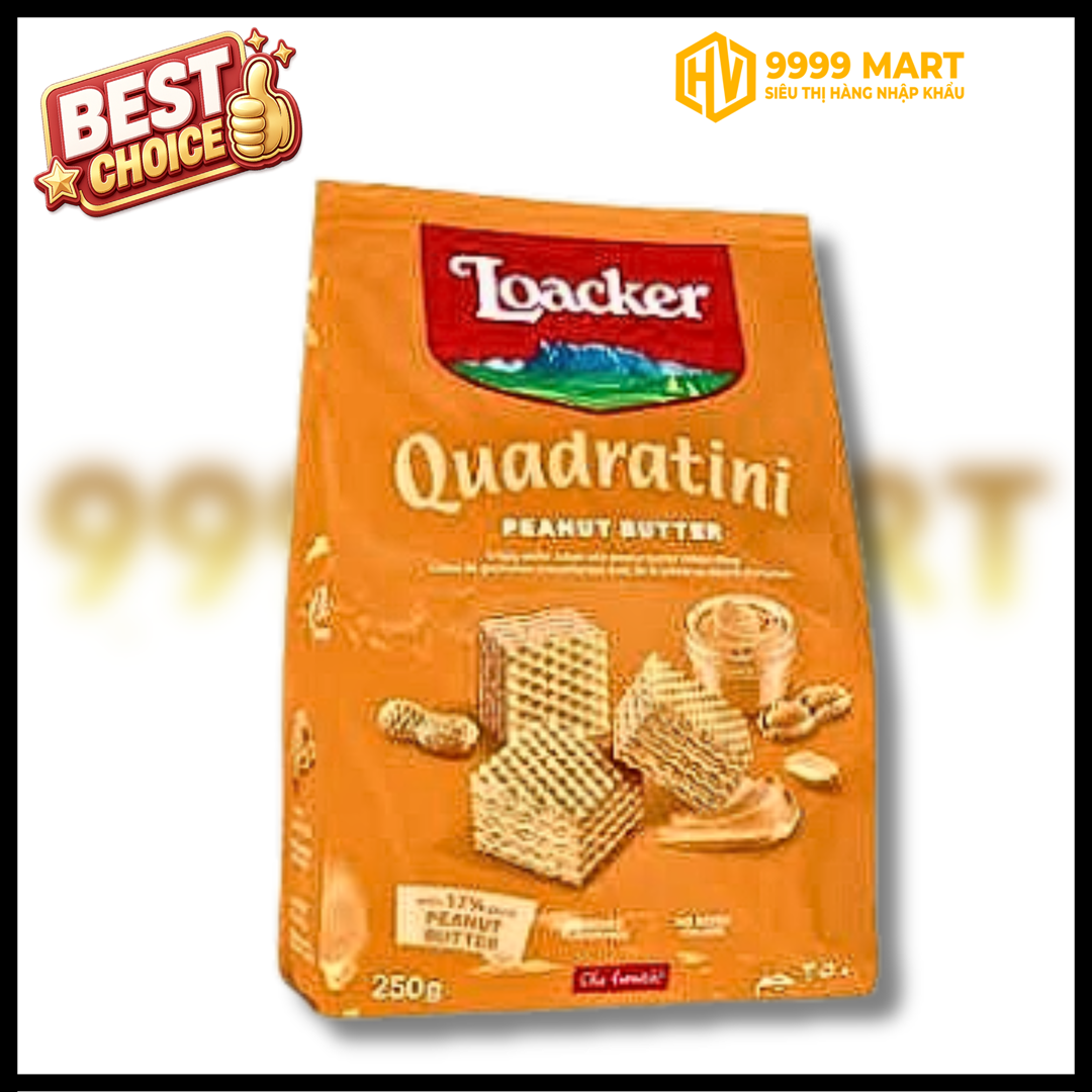  Bánh Xốp Loacker Peanut Butter 125g - Ý 