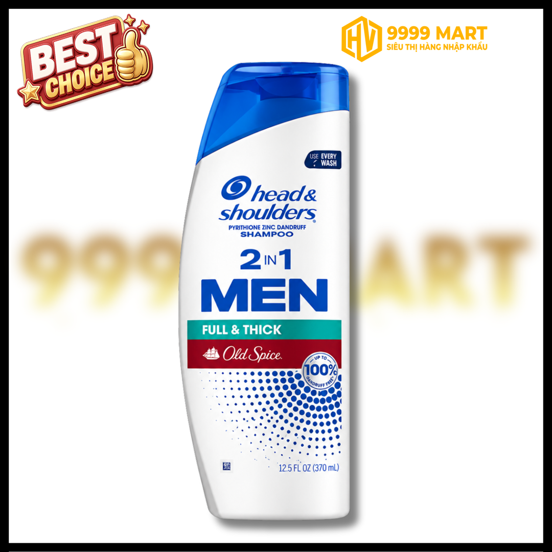  Dầu Gội Xả Head & Shoulders 2 In 1 Men Pure Sport 613ml - Mỹ 