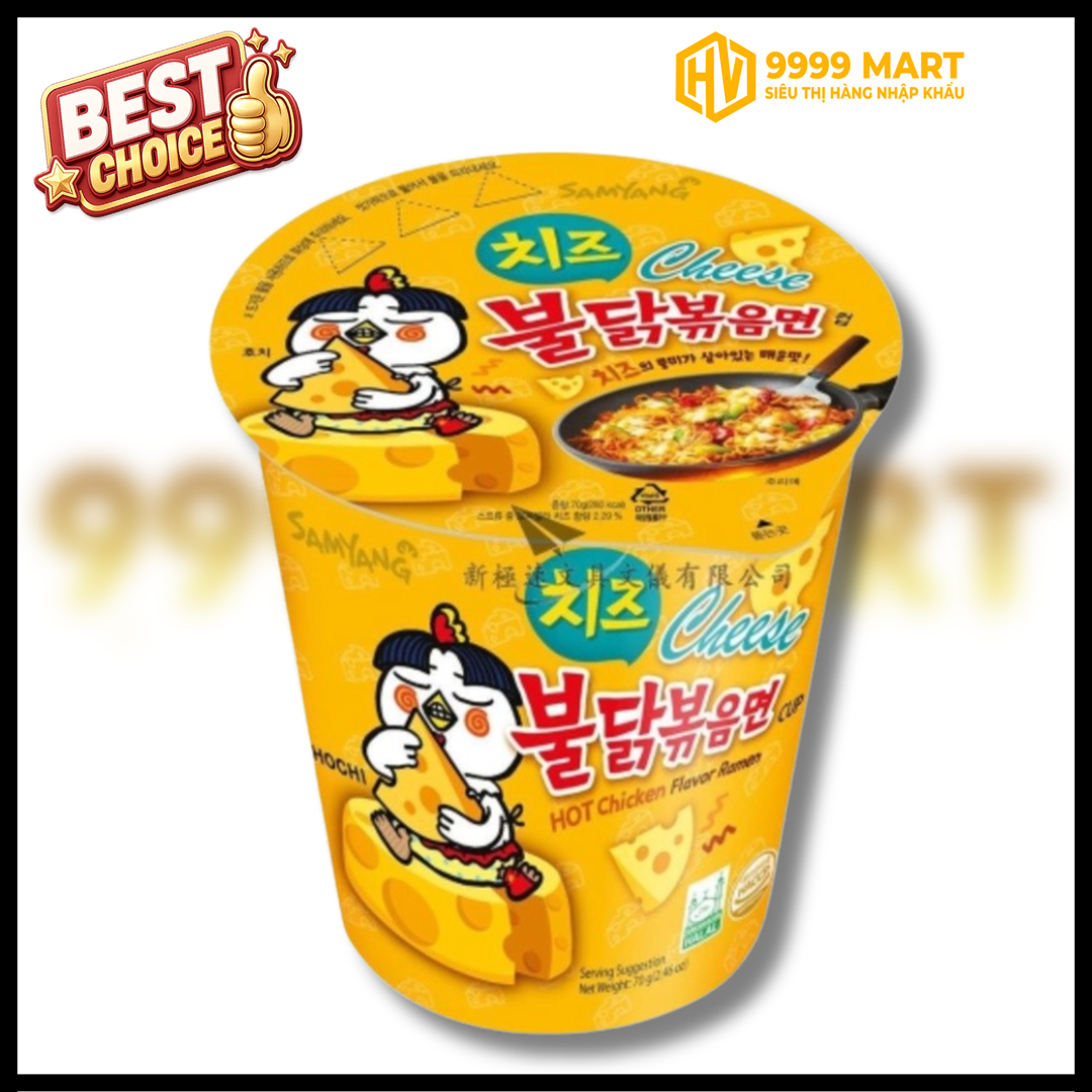  Mì Ly Samyang Gà Cay Phô Mai Carbonara 80g - Hàn Quốc 
