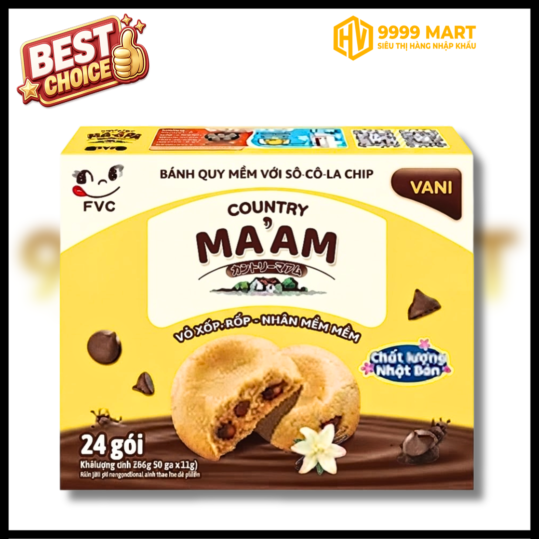  Bánh Quy Mềm Socola Hương Vani Hộp 264g 