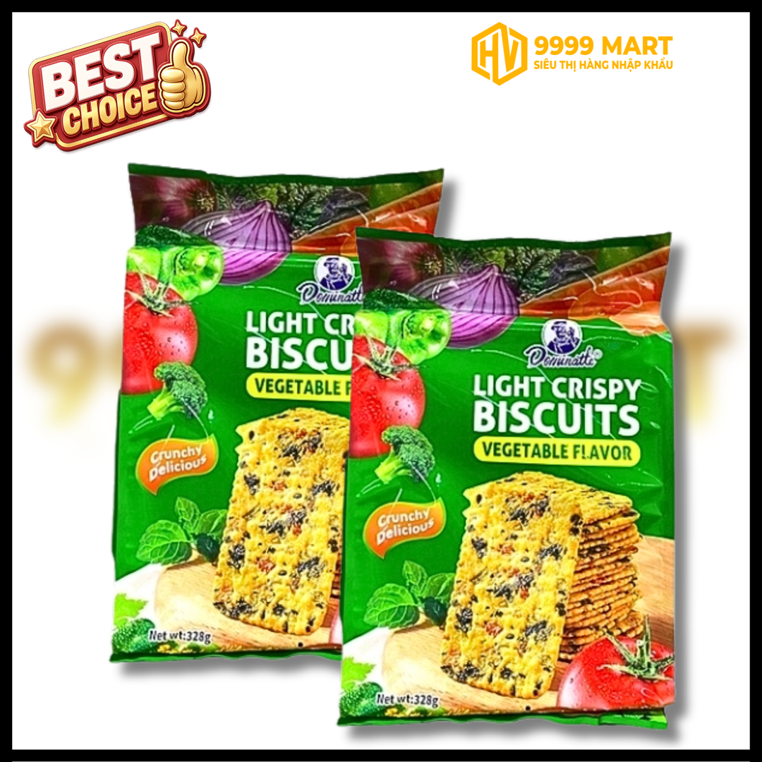  Bánh Quy Giòn Rau Củ Vị Rau Củ 328g 