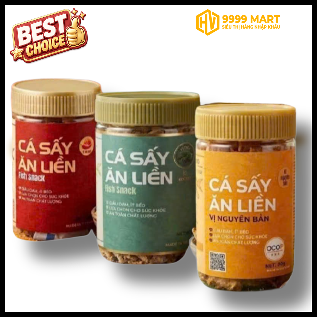  Cá Sấy Ăn Liền Fish Snack 80gr 