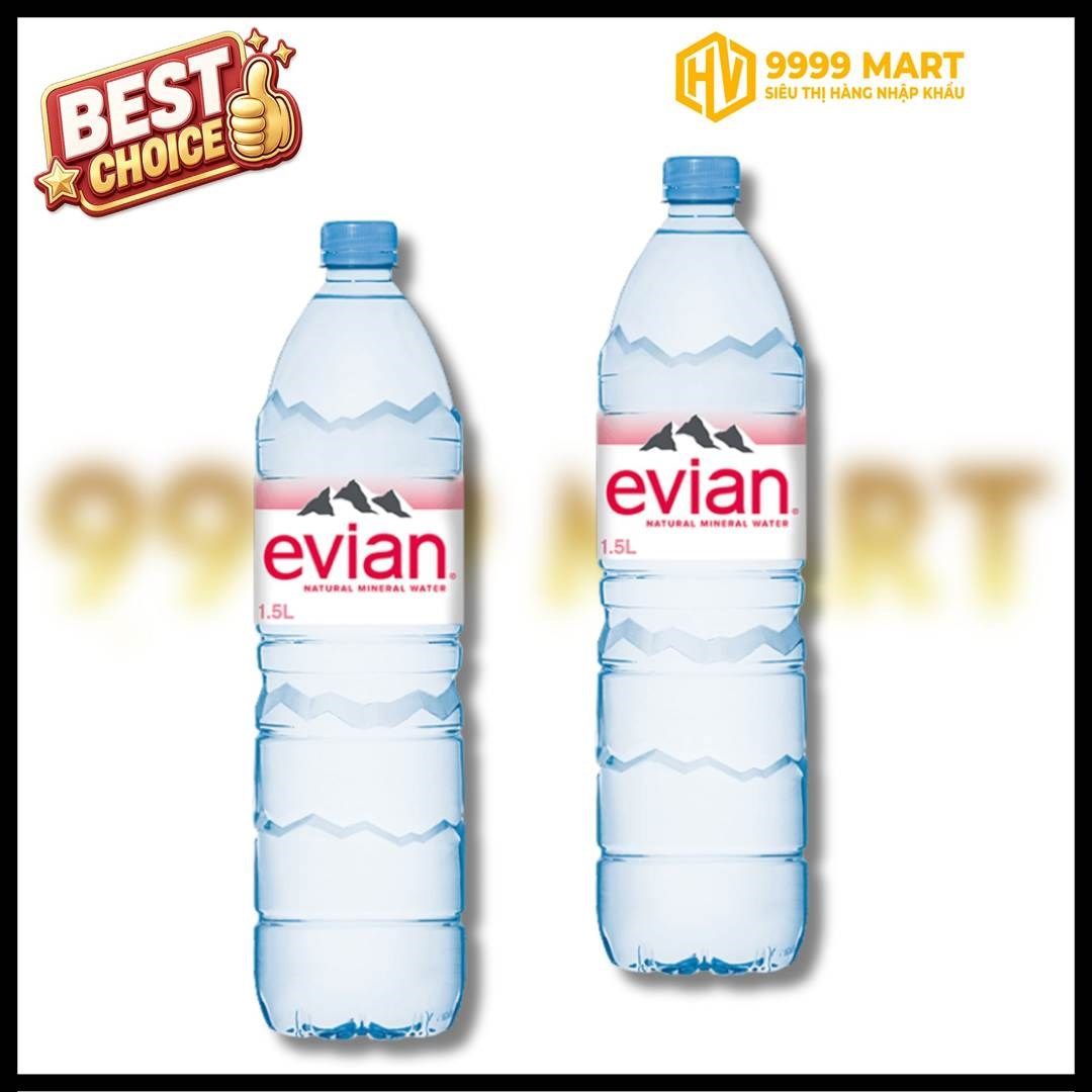  Nước Khoáng Evian Chai Nhựa 1.5l - Pháp 