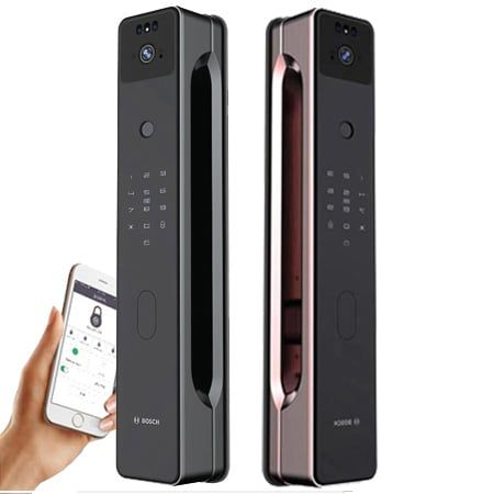  Khóa điện tử BOSCH FU8 Plus [FaceID - Cam - Vân Tay - Thẻ từ - Mã Số - APP] 