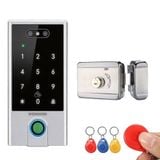  Khóa cổng điện WIDMANN F3F [FaceID - Vân tay - Thẻ từ - Mã số - APP] 