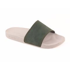 Dép quai ngang Nubuck Xanh rêu HISHOO U111