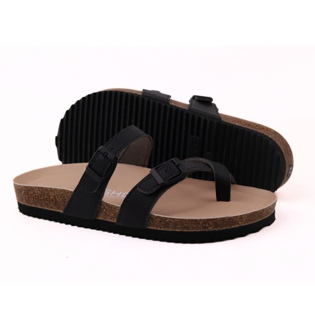 Dép đế trấu birken xỏ ngón Crosshatch Premium HISHOO B098