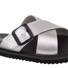 Dép lê bệt Daily Trek Sandal (Sandal đi bộ đường dài) Nam quai ngang chéo có khóa Bạc lót da premium Felix HISHOO P096