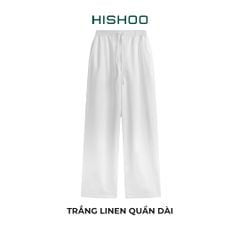 Quần dài Linen Nữ Lưng Thun, Hishoo basic mặc đi chơi, đi làm HISHOO Q3G001