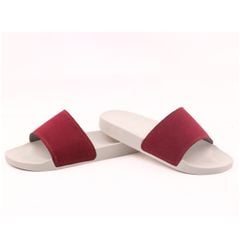 Dép quai ngang da bò Đỏ phấn HISHOO U111