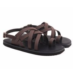Dép Sandal Daily Trek sandal (sandal đi bộ đường dài) Nam quai chéo xỏ ngón lót da premium Felix HISHOO P010