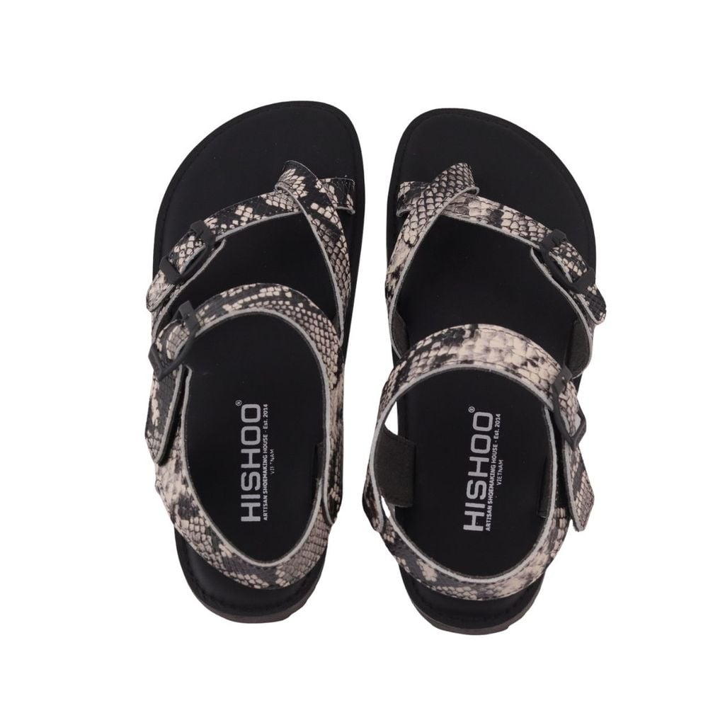 Dép Sandal Daily Trek sandal (sandal đi bộ đường dài) Nam xỏ ngón lót da rắn premium Felix HISHOO P118