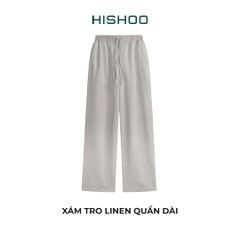 Quần dài Linen Nữ Lưng Thun, Hishoo basic mặc đi chơi, đi làm HISHOO Q3G001