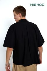 Áo Sơ Mi Nam Relax Form Rộng Linen Solene Vải Mềm Mát HISHOO AB001