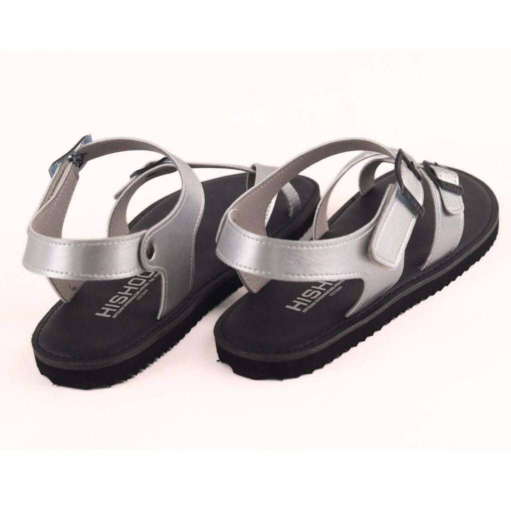 Dép Sandal Daily Trek sandal (sandal đi bộ đường dài) Nam xỏ ngón Bạc lót da premium Felix HISHOO P118