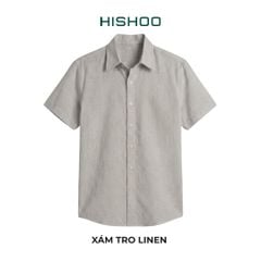 Áo Sơ Mi Nữ Relax Form Rộng, Cổ Thường, Lai Ngang Linen Solene Vải Mềm Mát HISHOO A1G003