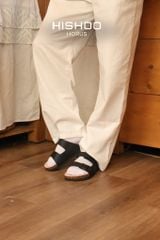 Dép đế trấu birken 2 khoá premium HISHOO B093
