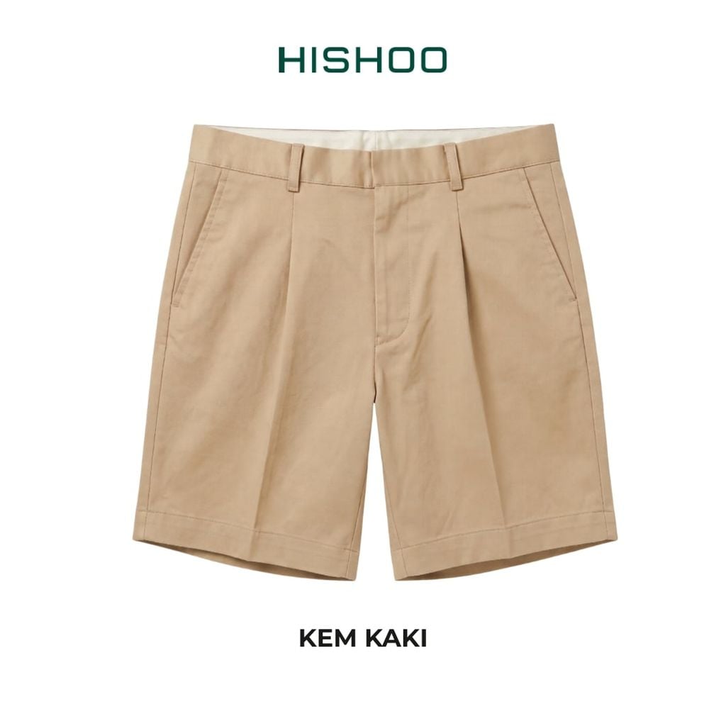 Quần short nam kaki Formax HISHOO Thoáng mát giữ form mặc đi chơi đi làm Q2T001