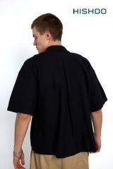 Áo Sơ Mi Nam Relax Form Rộng Linen Solene Vải Mềm Mát HISHOO AB001