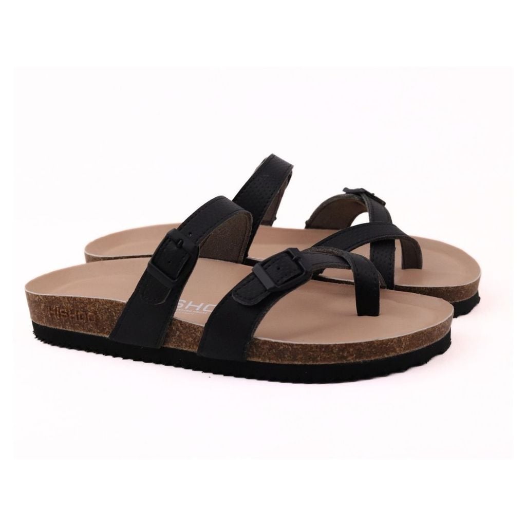 Dép đế trấu birken xỏ ngón Crosshatch Premium HISHOO B098