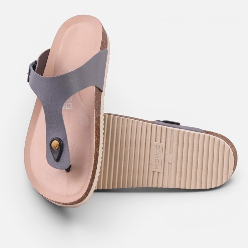 Dép đế trấu birken xỏ ngón premium HISHOO B116