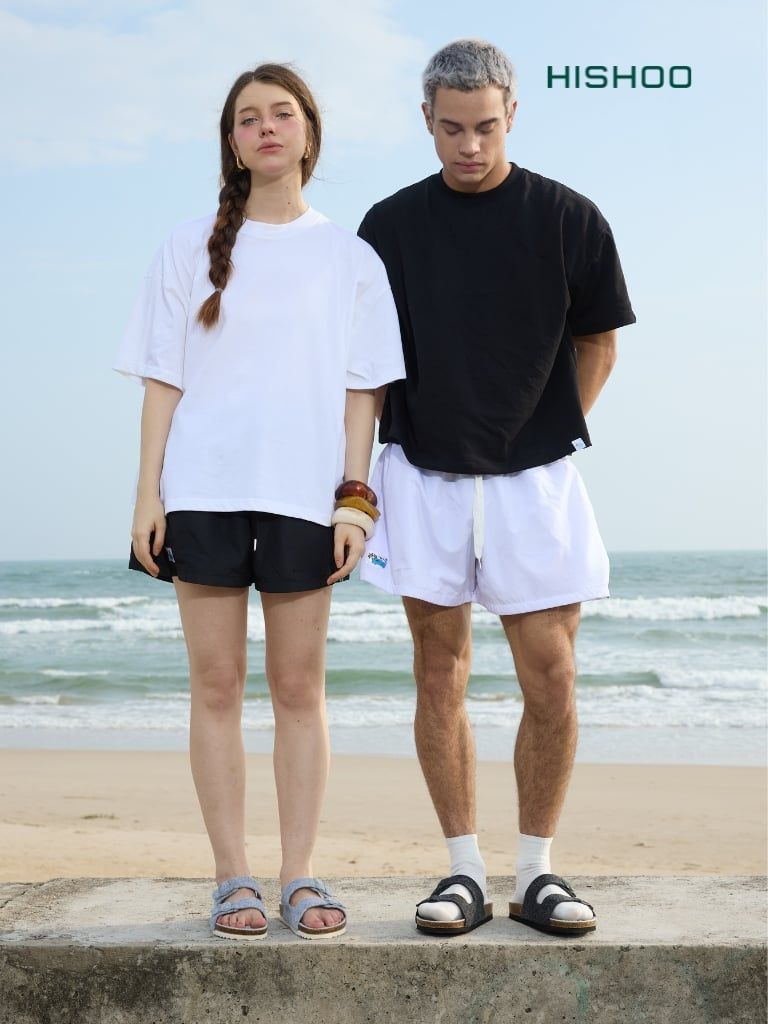 Dép đế trấu birken 2 khoá vải dạ Premium HISHOO B093
