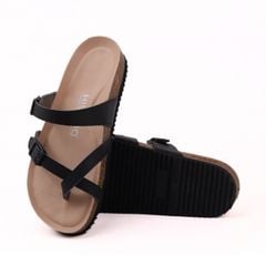 Dép đế trấu birken xỏ ngón Crosshatch Premium HISHOO B098