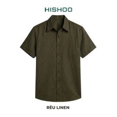 Áo Sơ Mi Nữ Relax Form Rộng, Cổ Thường, Lai Ngang Linen Solene Vải Mềm Mát HISHOO A1G003