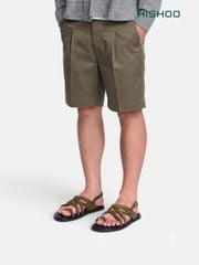 Dép Sandal lê bệt Nam quai ngang chéo xỏ ngón da lộn premium Manto 6 HISHOO K010
