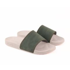 Dép quai ngang Nubuck Xanh rêu HISHOO U111