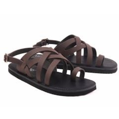 Dép Sandal Daily Trek sandal (sandal đi bộ đường dài) Nam quai chéo xỏ ngón lót da premium Felix HISHOO P010