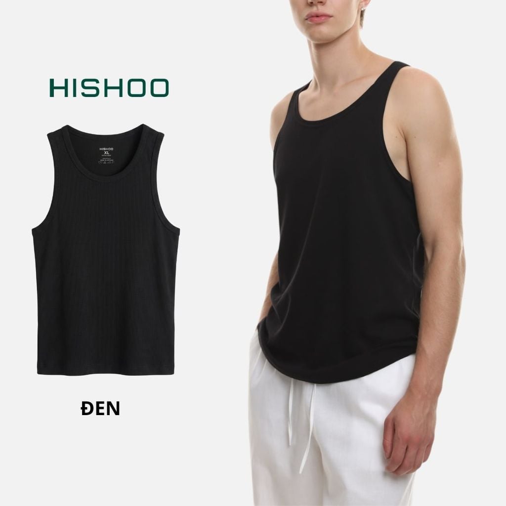 Áo Thun Ba Lỗ Nam Relax Form Rộng Vải Mềm Mát HISHOO A5T001