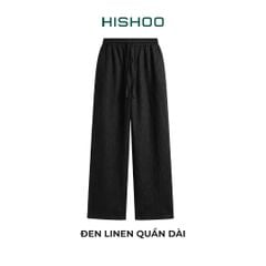 Quần dài Linen Nữ Lưng Thun, Hishoo basic mặc đi chơi, đi làm HISHOO Q3G001