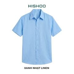 Áo Sơ Mi Nữ Relax Form Rộng, Cổ Thường, Lai Ngang Linen Solene Vải Mềm Mát HISHOO A1G003