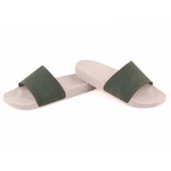 Dép quai ngang Nubuck Xanh rêu HISHOO U111