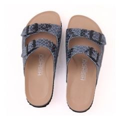 Dép đế trấu birken 2 khoá Vân Đá premium HISHOO B093