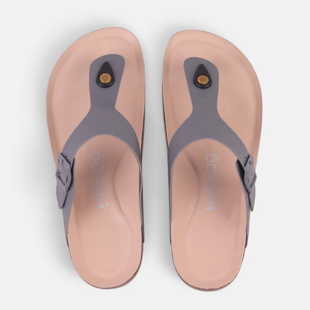 Dép đế trấu birken xỏ ngón premium HISHOO B116