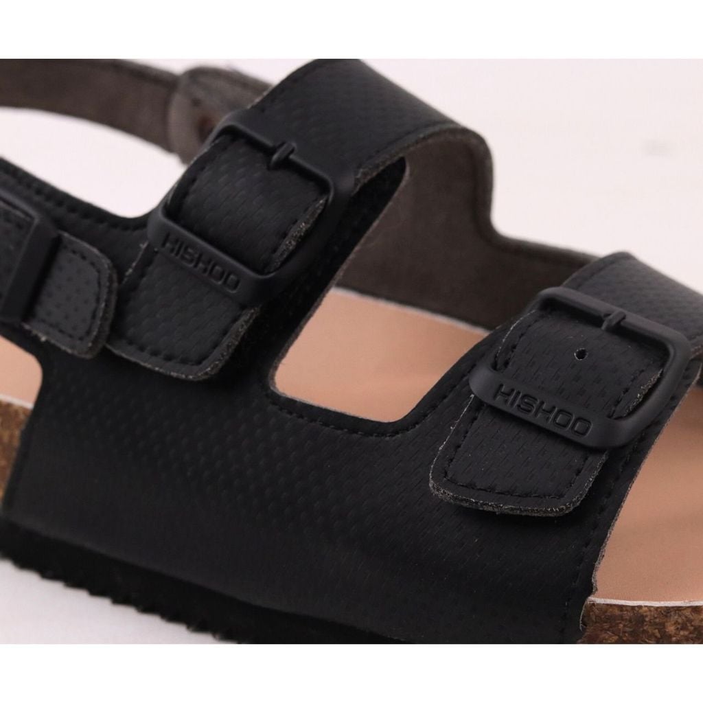 Dép đế trấu sandal birken quai ngang Crosshatch Premium HISHOO B102
