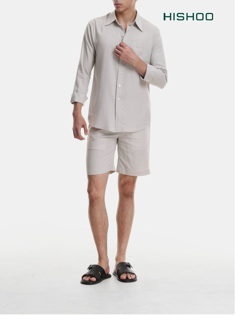 Dép lê bệt Nam quai ngang 1 khóa lót da premium Manto 6 HISHOO W003