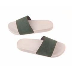 Dép quai ngang Nubuck Xanh rêu HISHOO U111