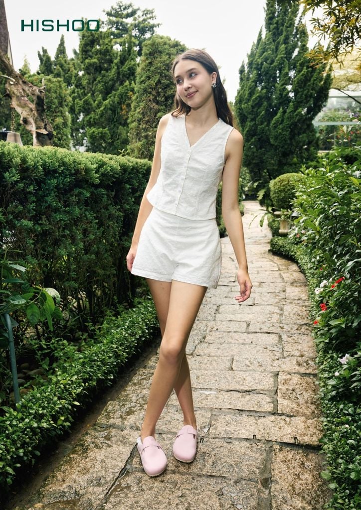 Dép đế trấu sục Boston quai ngang vải dạ Premium HISHOO B109